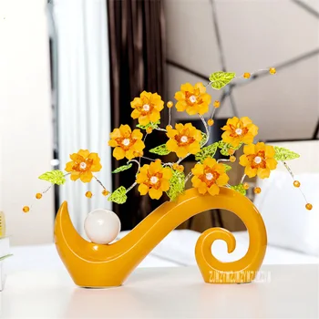 Creative Simple Snail Shape Desk Tabletop Ceramic Vase Ikebana Ornaments Artificial Floral Flower Home Office Furnishing Decro
Creative Simple Snail Shape Desk Tabletop Ceramic Vase Ikebana Ornaments Artificial Floral Flower Home Office Furnishing Decro