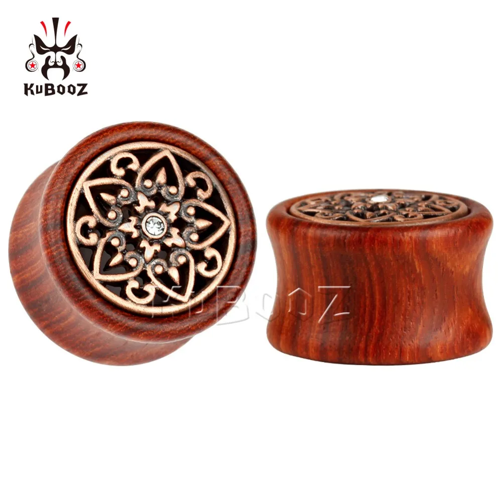 Kubooz piercing wood ear plugs tunnels piercing body jewelry with metal crystal design sell by pair ear gauges
Kubooz piercing wood ear plugs tunnels piercing body jewelry with metal crystal design sell by pair ear gauges