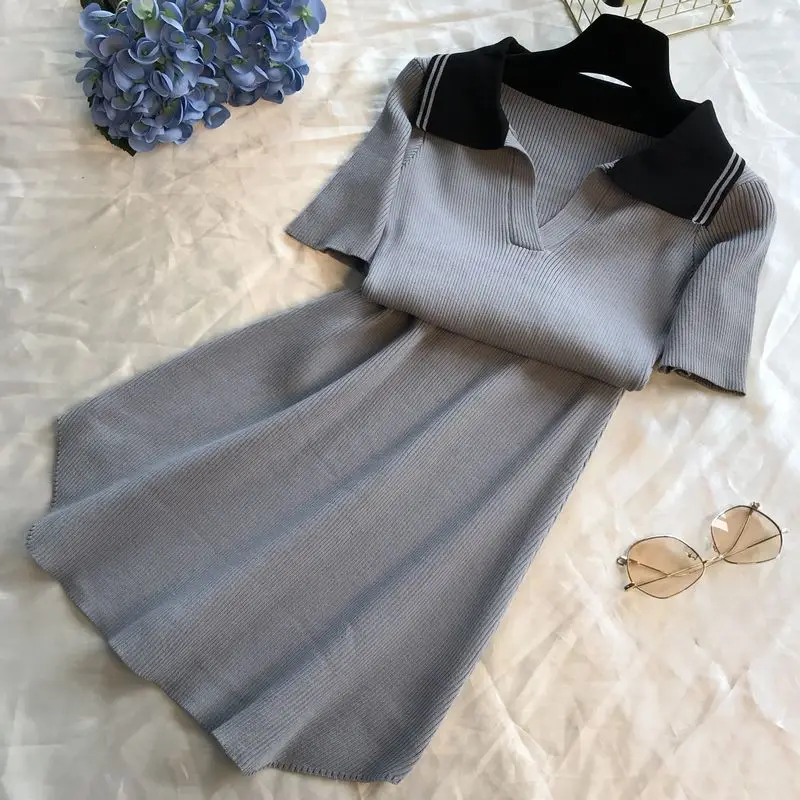 2019 New Women's Pure Color Short Sleeve Knitted Dress Korean Students Spring Summer Slim Basic Dresses
2019 New Women's Pure Color Short Sleeve Knitted Dress Korean Students Spring Summer Slim Basic Dresses