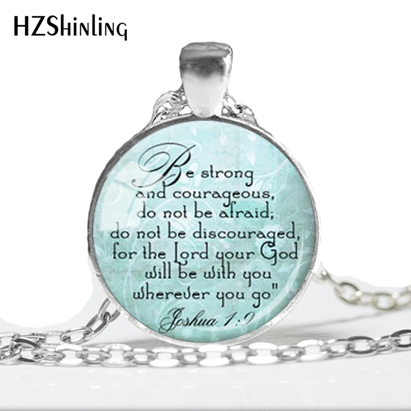 HZ--A78 2017 New Joshua 1.9 Bible Quote Necklace Glass Photo Cabochon Necklace Glass Dome Pendant HZ1
HZ--A78 2017 New Joshua 1.9 Bible Quote Necklace Glass Photo Cabochon Necklace Glass Dome Pendant HZ1