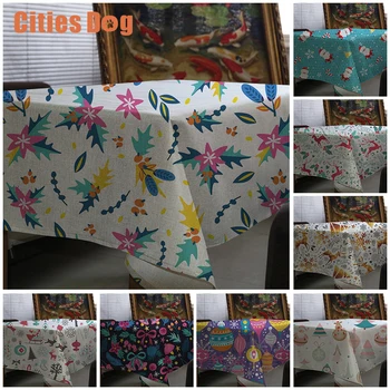 Christmas Tablecloth animal elk bells snowman tree Printed Table Cloth Exotic Restaurant Pastoral Style Decor Table Cover
Christmas Tablecloth animal elk bells snowman tree Printed Table Cloth Exotic Restaurant Pastoral Style Decor Table Cover