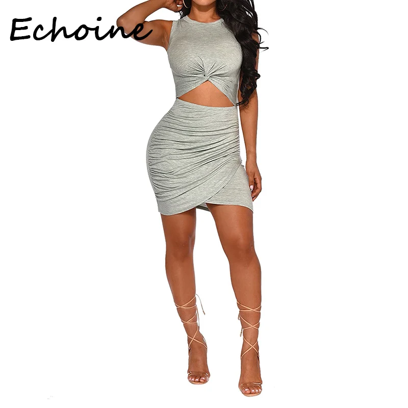 Echoine Sexy Irregular Dress Cut Out Sleeveless O-neck Slinky Bodycon Mini Dress Club Wear Women Summer Dress 2019
Echoine Sexy Irregular Dress Cut Out Sleeveless O-neck Slinky Bodycon Mini Dress Club Wear Women Summer Dress 2019