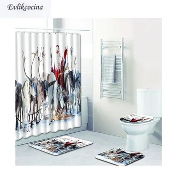 Free Shipping 4pcs Santa Claus With Elk Herds Banyo Paspas Bathroom Carpet Toilet Bath Mat Set Tapis Salle De Bain Alfombra Bano
Free Shipping 4pcs Santa Claus With Elk Herds Banyo Paspas Bathroom Carpet Toilet Bath Mat Set Tapis Salle De Bain Alfombra Bano