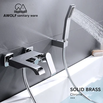 Bathroom Bathtub Waterfall Faucet Solid Brass Wall Mounted Shower Set Hot Cold Mixer Shower Faucet Tap Chrome AH3039
Bathroom Bathtub Waterfall Faucet Solid Brass Wall Mounted Shower Set Hot Cold Mixer Shower Faucet Tap Chrome AH3039