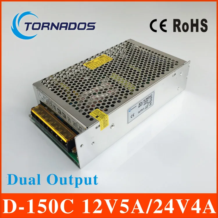 D-150C dual Output Switching power supply 150W 12v5A 24v4A ac to dc power supply 12V 24V OEM/ODM
D-150C dual Output Switching power supply 150W 12v5A 24v4A ac to dc power supply 12V 24V OEM/ODM