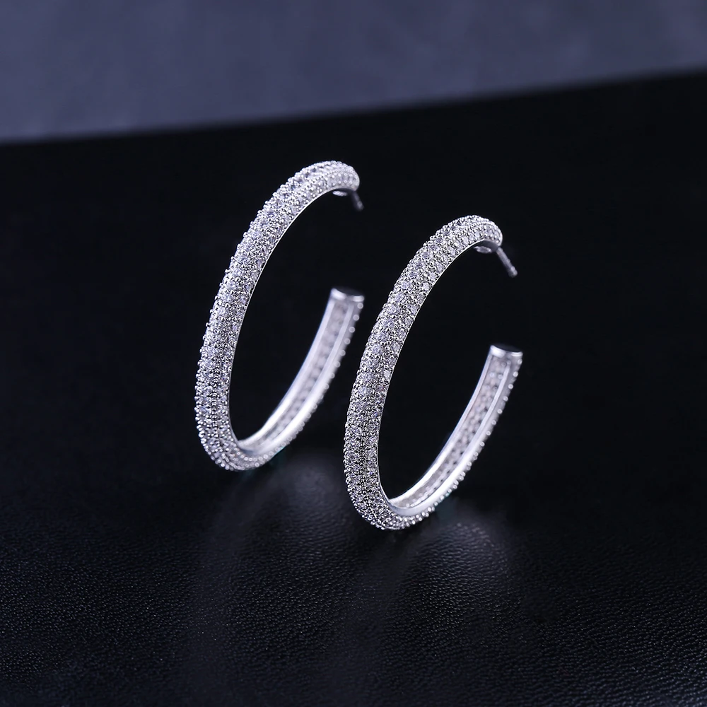 jankelly Luxury Geometry Circle Round Apeture Shape Full Cubic Zirconia Earrings For Women Girls
jankelly Luxury Geometry Circle Round Apeture Shape Full Cubic Zirconia Earrings For Women Girls