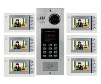 XinSiLu Building Home security Video Intercom System 4.3" LCD Video Door Phone IR Home Video Doorbell For 6-Apartments 1 Doors
XinSiLu Building Home security Video Intercom System 4.3" LCD Video Door Phone IR Home Video Doorbell For 6-Apartments 1 Doors
