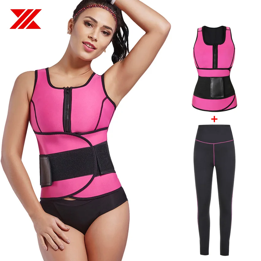 HEXIN Women Waist Trainer Vest Belt Tummy Control and Sauna Sweat Pants Neoprene Body Shaper Workout for Weight Loss Fat Burning
HEXIN Women Waist Trainer Vest Belt Tummy Control and Sauna Sweat Pants Neoprene Body Shaper Workout for Weight Loss Fat Burning