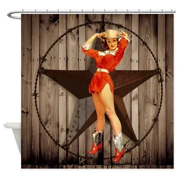 Cute Western Cowgirl Pin Up Girl Decorative Fabric Shower Curtain Set and Anti-slip Floor Mat Outdoor Rugs
Cute Western Cowgirl Pin Up Girl Decorative Fabric Shower Curtain Set and Anti-slip Floor Mat Outdoor Rugs