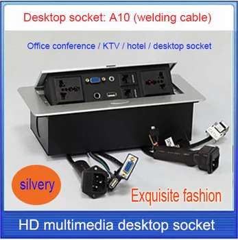 Tabletop socket /hidden/ Microphone 3.5 audio,VGA USB, network,RJ45 Cable Information outlet box /High-grade desktop socket /A10
Tabletop socket /hidden/ Microphone 3.5 audio,VGA USB, network,RJ45 Cable Information outlet box /High-grade desktop socket /A10