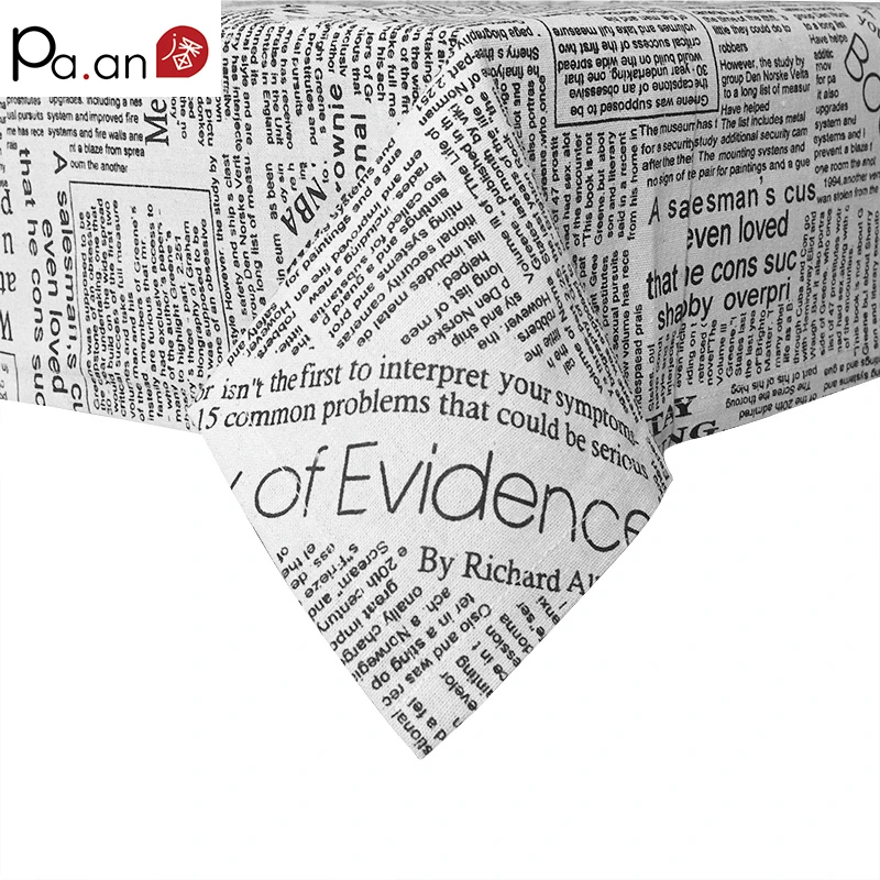 American Style Table Cloth Linen Creative Newspaper Letter Printed Napkins Tablecloths Home Banquet Decoration Table Covers
American Style Table Cloth Linen Creative Newspaper Letter Printed Napkins Tablecloths Home Banquet Decoration Table Covers