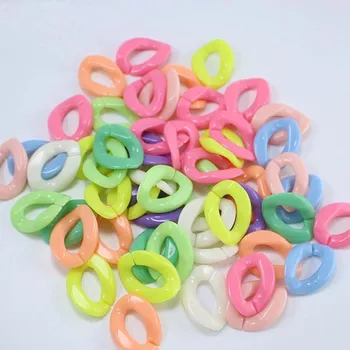 100pcs/bag Detachable Plastic colored buckle beads DIY Handbag Key Strap Necklace Accessories Acrylic Chain 17*23cm
100pcs/bag Detachable Plastic colored buckle beads DIY Handbag Key Strap Necklace Accessories Acrylic Chain 17*23cm