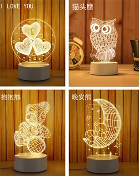 Free Shipping 3D Night Light LED USB Table Lamp Acrylic Atmosphere lamp For Home Party Holiday Decor
Free Shipping 3D Night Light LED USB Table Lamp Acrylic Atmosphere lamp For Home Party Holiday Decor