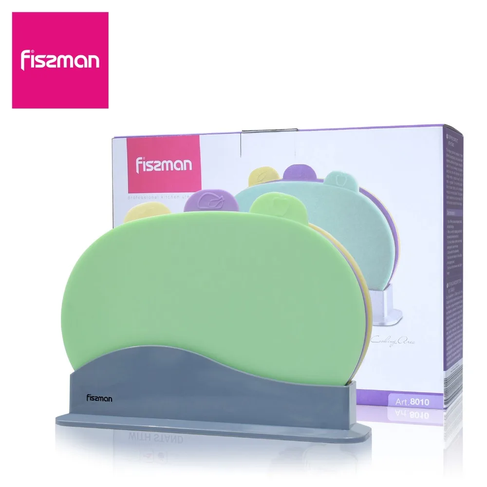 Fissman Chopping Block Non-slip Round Cutting Board Anti Bacterium Plastic Mats with Stand-3pcs Sets
Fissman Chopping Block Non-slip Round Cutting Board Anti Bacterium Plastic Mats with Stand-3pcs Sets