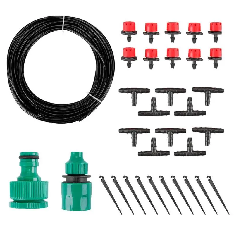 DIY Drip Irrigation System Kit Garden Hose Micro Drip Garden Watering Kits for Crop Irrigation Fruit Trees Shrubs Greenhouse
DIY Drip Irrigation System Kit Garden Hose Micro Drip Garden Watering Kits for Crop Irrigation Fruit Trees Shrubs Greenhouse
