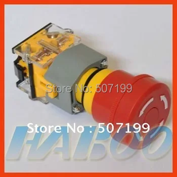 5pcs packing dia.22mm IP65 e-stop emergency stop push button switch 1NO+1NC 40mm head size
5pcs packing dia.22mm IP65 e-stop emergency stop push button switch 1NO+1NC 40mm head size