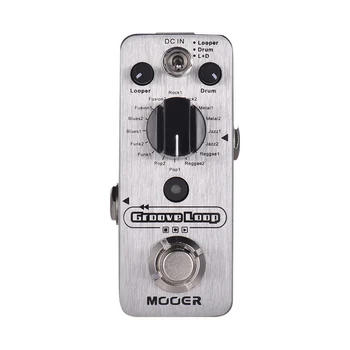 MOOER Groove Loop Drum Machine & Looper Pedal 3 Modes Max. 20min Recording Time Tap Tempo True Bypass Full Metal Shell
MOOER Groove Loop Drum Machine & Looper Pedal 3 Modes Max. 20min Recording Time Tap Tempo True Bypass Full Metal Shell