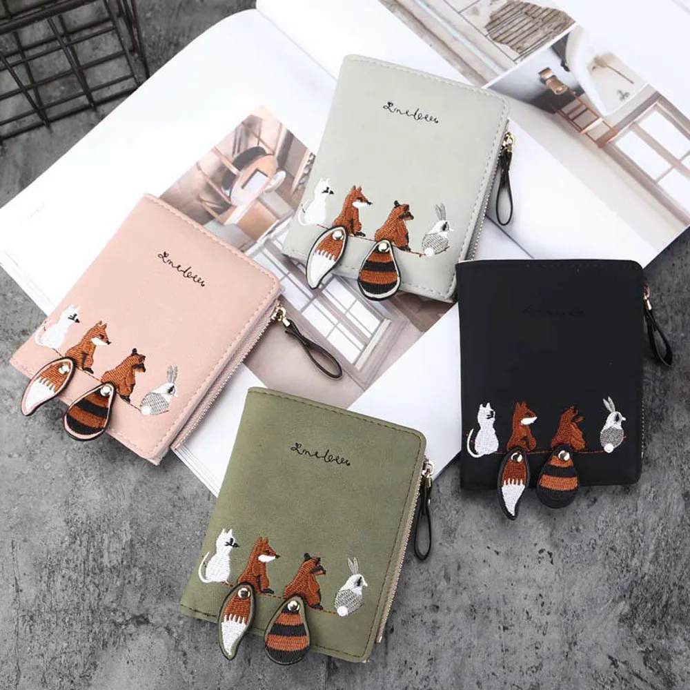 Fashion Women Wallet Lovely Cartoon Animals Small Coin Zipper Purse Card Package new arrived #20190108
Fashion Women Wallet Lovely Cartoon Animals Small Coin Zipper Purse Card Package new arrived #20190108