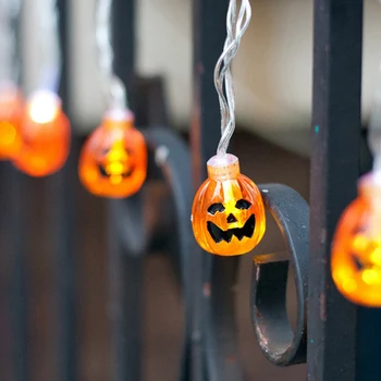 1.5M Pumpkin 10 LED String Lights Halloween Decoration Lights Warm White Halloween Home Decoration Accessories
1.5M Pumpkin 10 LED String Lights Halloween Decoration Lights Warm White Halloween Home Decoration Accessories