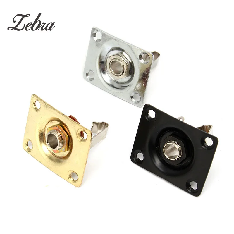 Zebra Square Jack Plate Guitar Bass Jack 1/4 Output Input jack socket For Electric Guitar Parts & Accessories Gold/Silver/Black
Zebra Square Jack Plate Guitar Bass Jack 1/4 Output Input jack socket For Electric Guitar Parts & Accessories Gold/Silver/Black