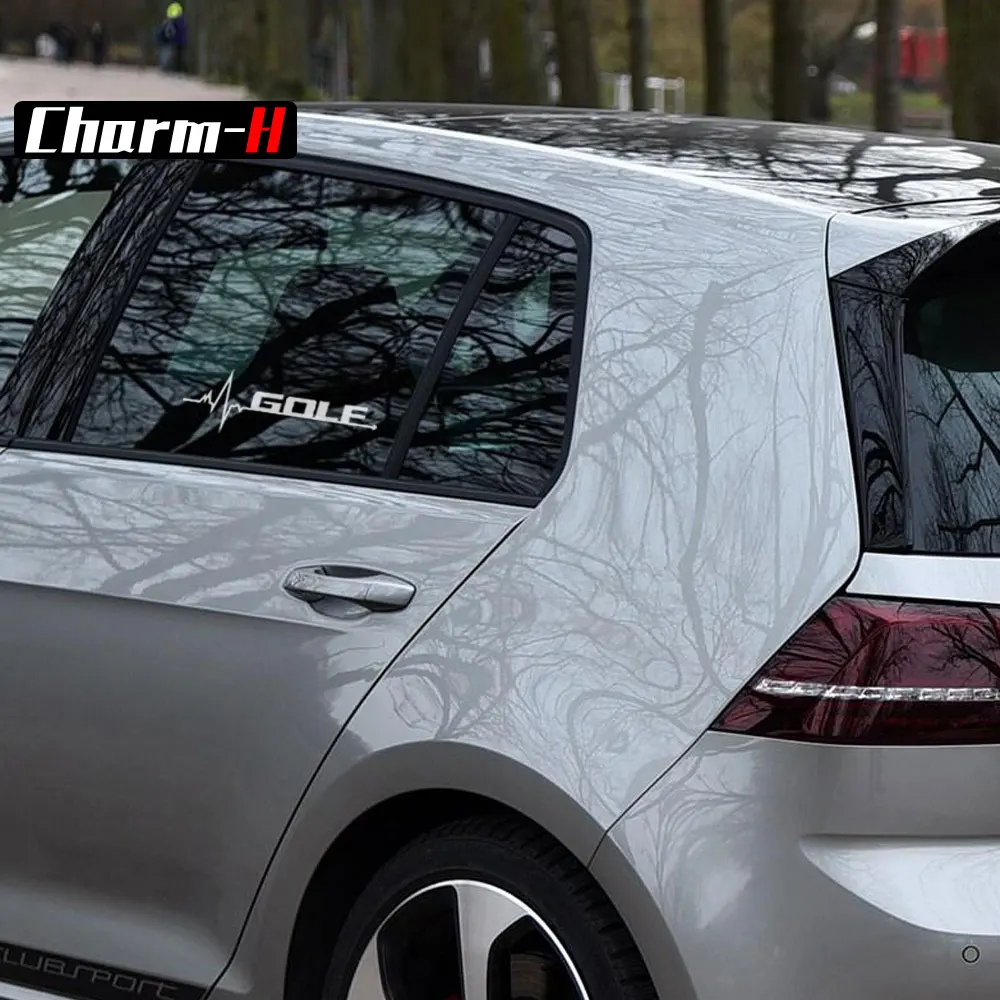 Стайлинг автомобиля боковые наклейки на окна 2 шт. Deacal для Volkswagen Golf 4 5 6 7 TDI Polo Up Mk2 Mk3