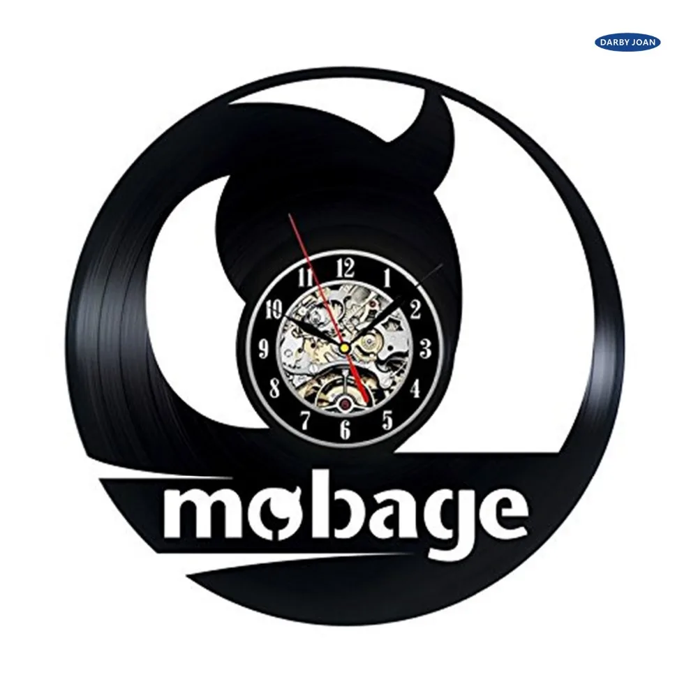 New CD Vinyl Wall Clock Mobage Game Fresh Design Watch Decoration At Home Classic Relogio Parede Mural Decorative | Дом и сад