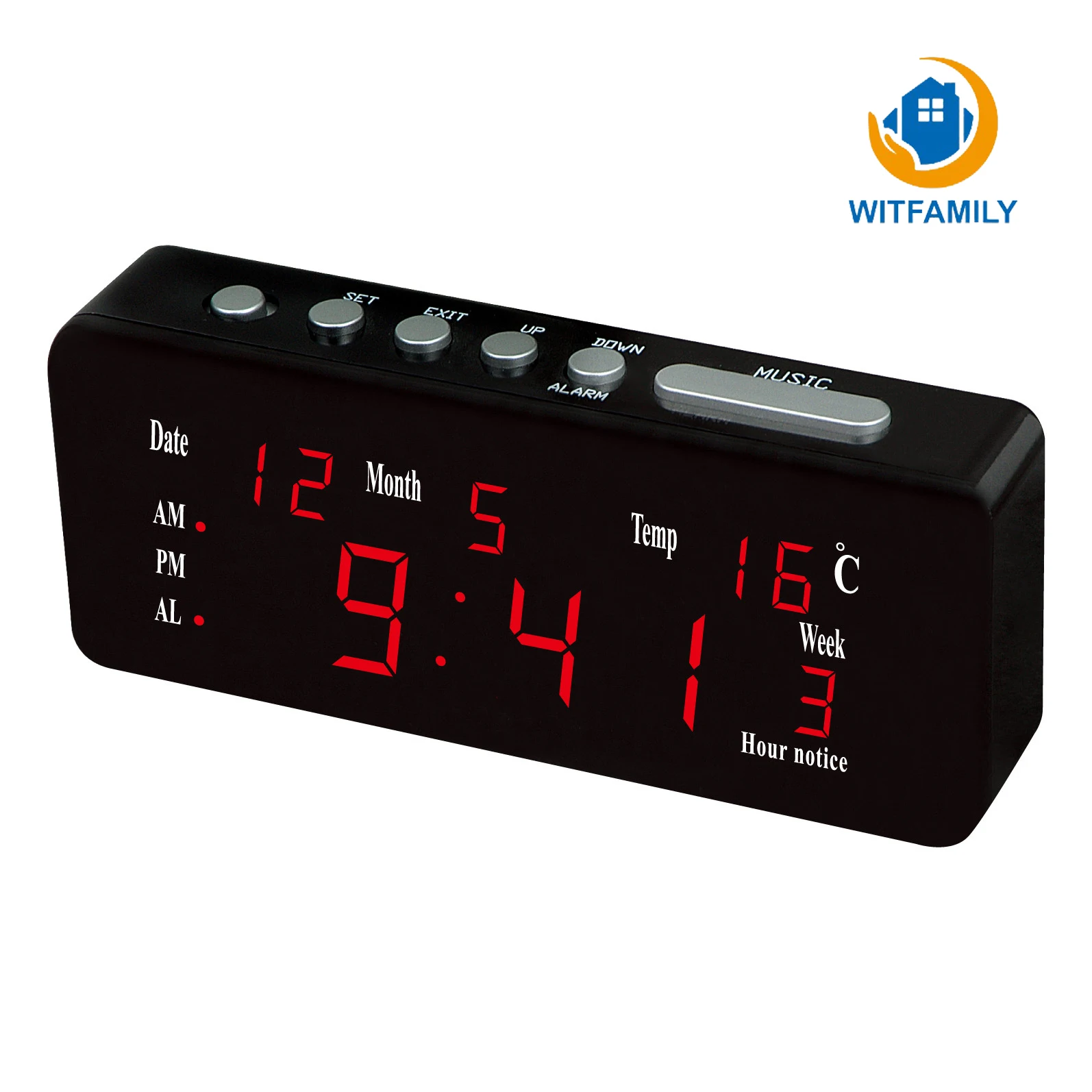 LED Electronic Digital Alarm Clock Luminous Calendar Plug with A Thermometer Multi-group Alarm Clock Red Light Blue Light Green
LED Electronic Digital Alarm Clock Luminous Calendar Plug with A Thermometer Multi-group Alarm Clock Red Light Blue Light Green