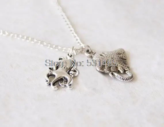 12pcs/lot Sea Monster Necklace Stingray Necklace Octopus Necklace Silver Octopus Necklace
12pcs/lot Sea Monster Necklace Stingray Necklace Octopus Necklace Silver Octopus Necklace