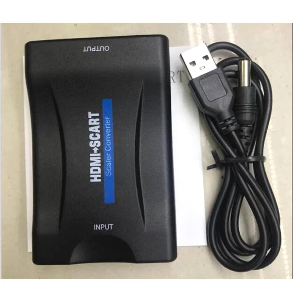1080P HDMI TO SCART Converter Audio Video Adapter HDMI to SCART For HDTV Sky Box STB For Smartphone HD TV DVD
1080P HDMI TO SCART Converter Audio Video Adapter HDMI to SCART For HDTV Sky Box STB For Smartphone HD TV DVD