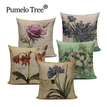 Vintage Flowers Cotton Linen Cushion Cover Decorative Pillowcase Chair Seat and Waist Square 45x45cm Pillow Cover Home Living
Vintage Flowers Cotton Linen Cushion Cover Decorative Pillowcase Chair Seat and Waist Square 45x45cm Pillow Cover Home Living