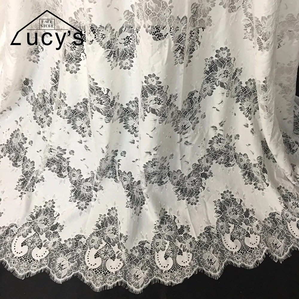 Off white color hollow out eyelash lace material 1 piece=3 Meters!! Good quality women dresses clothing making eyelash tissue!
Off white color hollow out eyelash lace material 1 piece=3 Meters!! Good quality women dresses clothing making eyelash tissue!