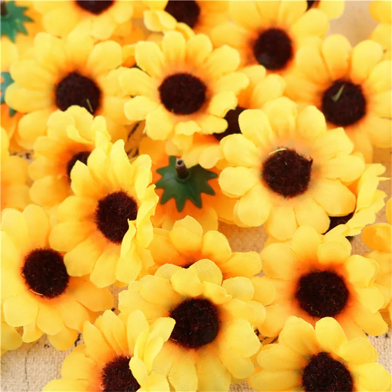 100pcs/lot Artificial Flowers Fake Wedding car sunflower Fall decorations fleurs autumn home party romantic decoration maison
100pcs/lot Artificial Flowers Fake Wedding car sunflower Fall decorations fleurs autumn home party romantic decoration maison