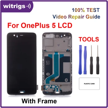 Witrigs For OnePlus 5 LCD Display Touch Screen Digitizer Assembly Replacement with Frame Fingerprint Scanner
Witrigs For OnePlus 5 LCD Display Touch Screen Digitizer Assembly Replacement with Frame Fingerprint Scanner