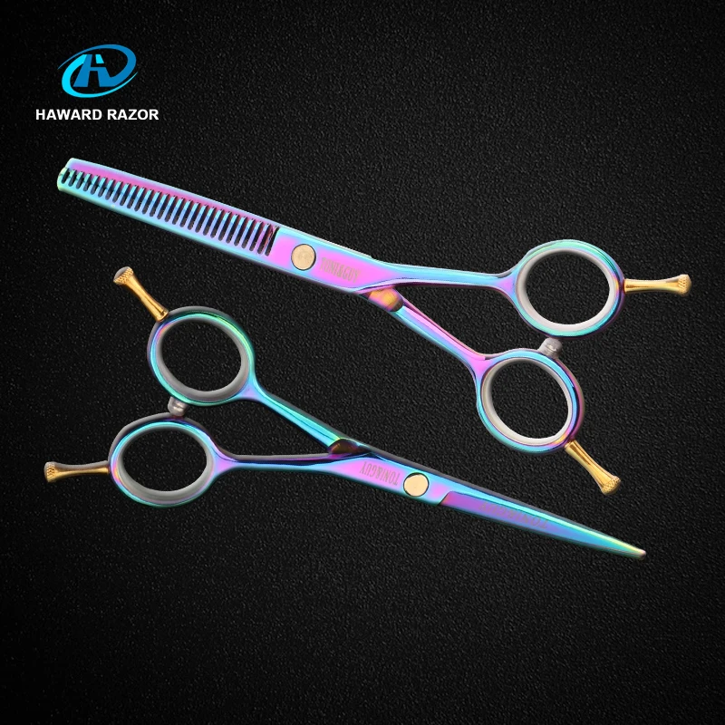 TONIGUY 5.5 Inch Color Professional Hairdressing Scissors Hairdressing Store Scissors Set Stainless Steel Scissors 28 Teeth
TONIGUY 5.5 Inch Color Professional Hairdressing Scissors Hairdressing Store Scissors Set Stainless Steel Scissors 28 Teeth