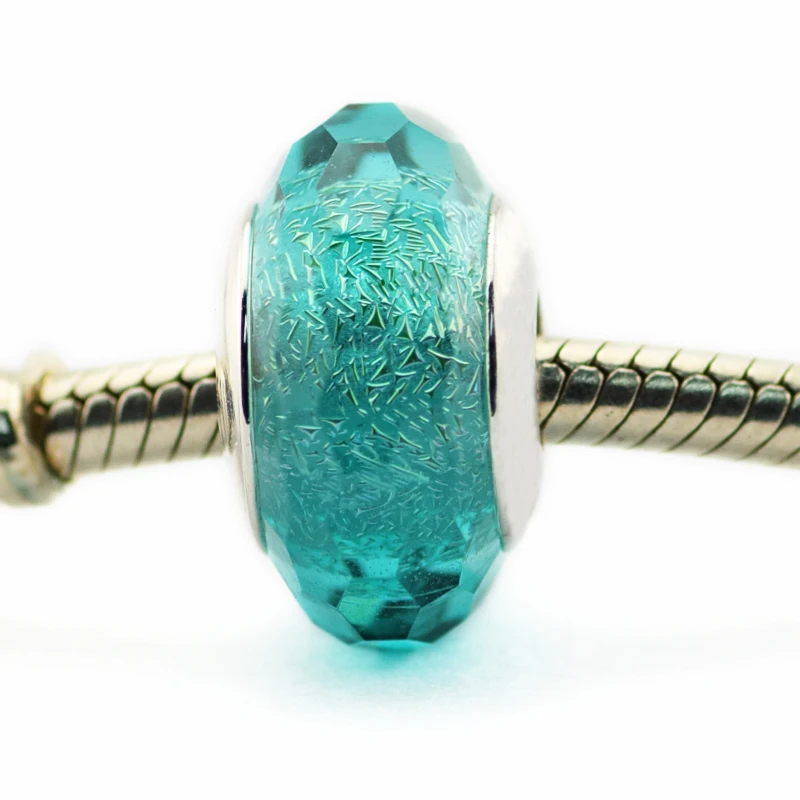 Fits Europe BraceletsDIY 925 Sterling Silver Teal Shimmer Murano Glass Charms Beads for Jewelry Making Kralen
Fits Europe BraceletsDIY 925 Sterling Silver Teal Shimmer Murano Glass Charms Beads for Jewelry Making Kralen