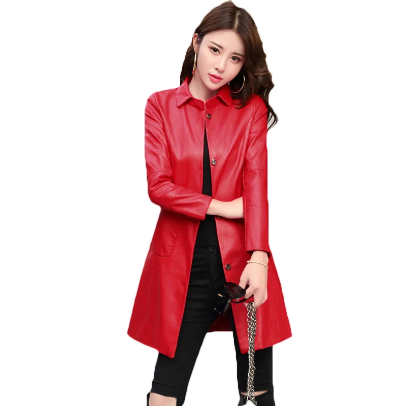 PU Faux Leather Jackets Women 2019 Spring Autumn New Korean Slim Motorcycle Windbreaker Coats Casual Large Size Outerwear A594
PU Faux Leather Jackets Women 2019 Spring Autumn New Korean Slim Motorcycle Windbreaker Coats Casual Large Size Outerwear A594