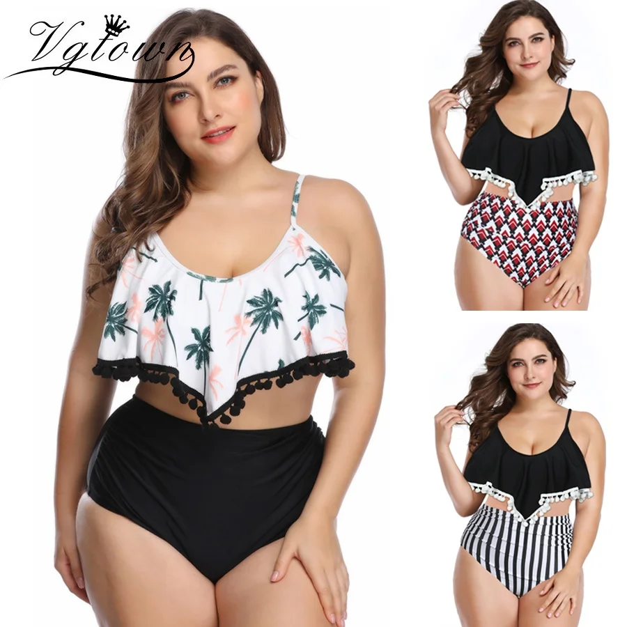 2019 New Plus Size For Big Bust Two Piece Swimsuit Tankini High Waist Swimwear Women Swim Retro Bathing Suit Print Biquini
2019 New Plus Size For Big Bust Two Piece Swimsuit Tankini High Waist Swimwear Women Swim Retro Bathing Suit Print Biquini