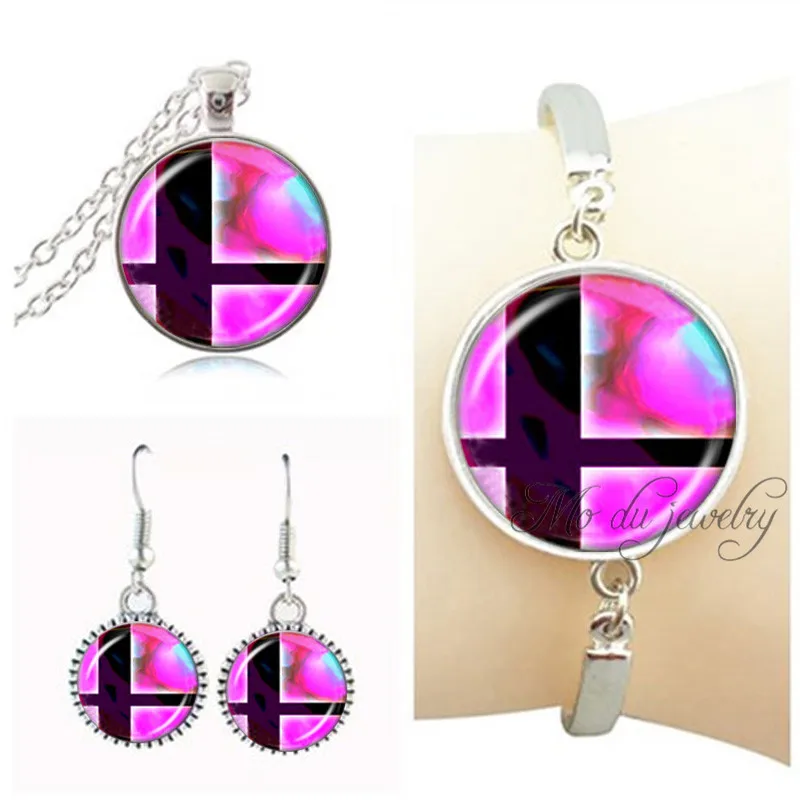2018 Super Smash Bros jewelry sets for women pink necklace charm bracelets glass dome silver bangle Pokemon jewelry pendientes
2018 Super Smash Bros jewelry sets for women pink necklace charm bracelets glass dome silver bangle Pokemon jewelry pendientes