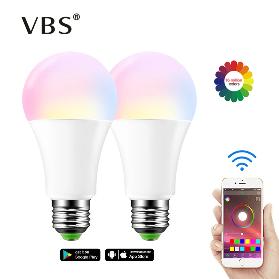 Wireless Bluetooth Smart Bulb LED Magic RGBW Home Lighting Lamp 15W E27/B22 Color Change Dimmable AC85-265V Apply to IOS/Android
Wireless Bluetooth Smart Bulb LED Magic RGBW Home Lighting Lamp 15W E27/B22 Color Change Dimmable AC85-265V Apply to IOS/Android