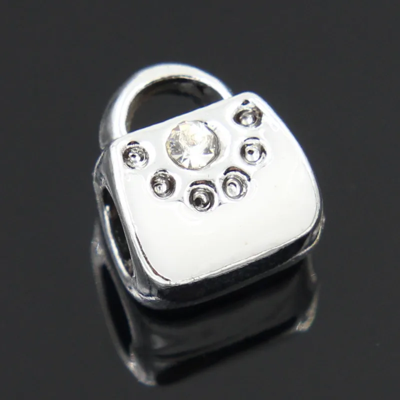 NEW Free Shipping Women Alloy Silver Charm Bead European White Crystal Handbag Gift 6Colors Bead Fit Pandora Bracelets & Bangles
NEW Free Shipping Women Alloy Silver Charm Bead European White Crystal Handbag Gift 6Colors Bead Fit Pandora Bracelets & Bangles