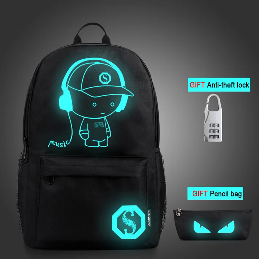Fashion Cool Night Luminous Backpack School Bag for Boy Casual School Backpack For Teenagers Men Women Anti-theft Travel Mochila
Fashion Cool Night Luminous Backpack School Bag for Boy Casual School Backpack For Teenagers Men Women Anti-theft Travel Mochila