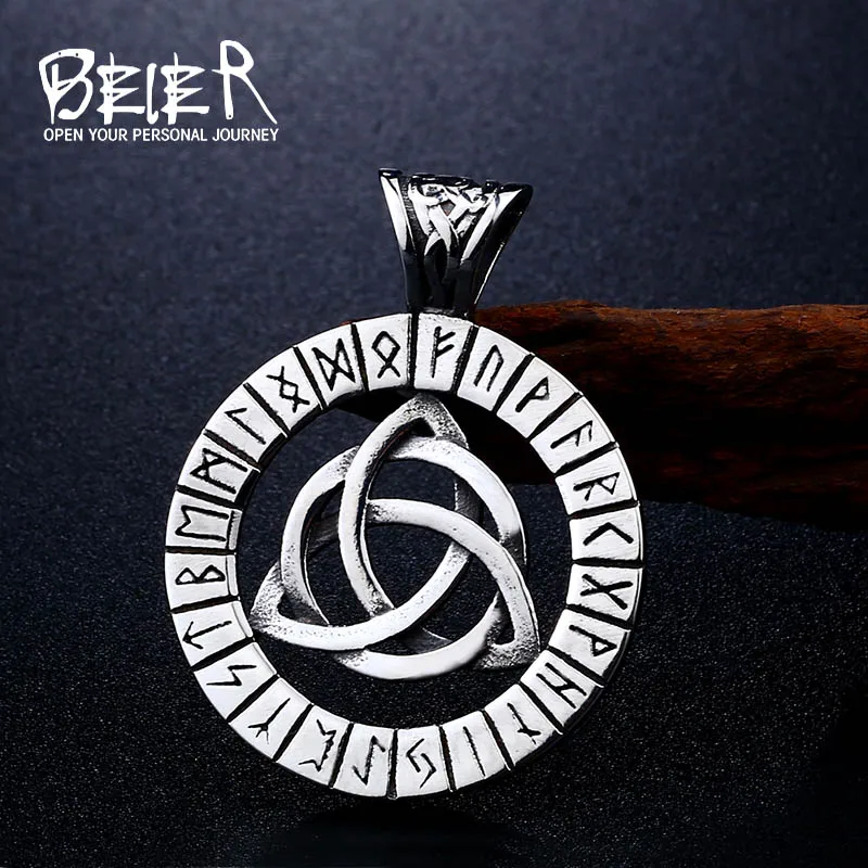 Beier 316L Stainless Steel Viking Pirate Necklace Pendant Nordic Rune Men's Pendant High Quality Jewelry LLBP8-168R
Beier 316L Stainless Steel Viking Pirate Necklace Pendant Nordic Rune Men's Pendant High Quality Jewelry LLBP8-168R