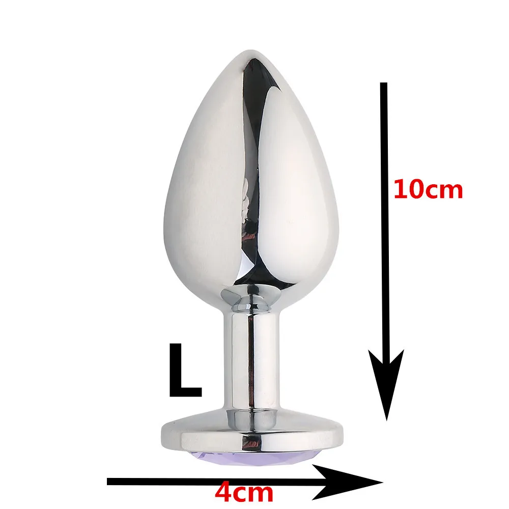 Sex toy set Sm products /Set Small Medium Big Stainless Steel Metal Anal Plug Dildo Sex Toys Products Butt Plug Gay Anal Beads