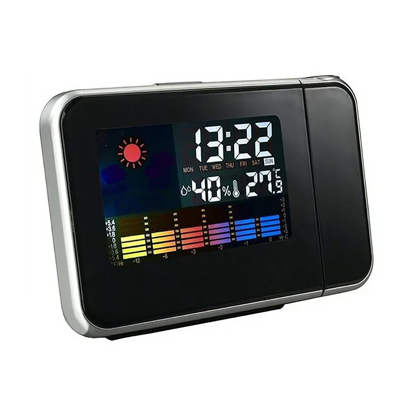 LED Digital Projection Alarm Clock Temperature Humidity Reveil Clock Projector Colorful Backlight Clock Weather Calendar
LED Digital Projection Alarm Clock Temperature Humidity Reveil Clock Projector Colorful Backlight Clock Weather Calendar