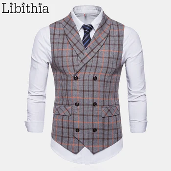 Men's Casual Sleeveless Jacket Coat Formal Waistcoats Dress Suit Vest Double-breasted Luxury Vest British Autumn Suit Vest T191
Men's Casual Sleeveless Jacket Coat Formal Waistcoats Dress Suit Vest Double-breasted Luxury Vest British Autumn Suit Vest T191