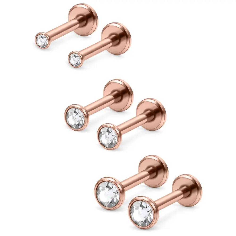 2-4mm Round Clear CZ Gem Internally Threaded Labret Monroe Lip Ring Tragus Nail Helix Earring Stud Barbell Piercing Jewelry
2-4mm Round Clear CZ Gem Internally Threaded Labret Monroe Lip Ring Tragus Nail Helix Earring Stud Barbell Piercing Jewelry