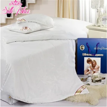 Blanket Brand "Silk Place" Natural High-quality Silk Filled Quilt Russia Fast Delivery White Silk Quilt
Blanket Brand "Silk Place" Natural High-quality Silk Filled Quilt Russia Fast Delivery White Silk Quilt