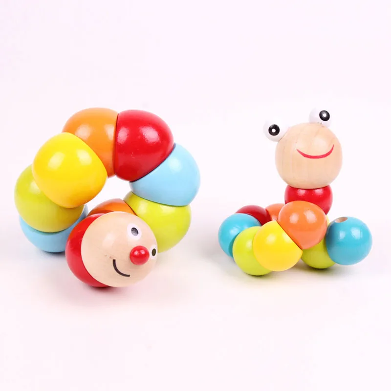 Children Toys worm twist puppet cognition wood colorful caterpillar changeable shape kids educational baby toy 18*3.6cm
Children Toys worm twist puppet cognition wood colorful caterpillar changeable shape kids educational baby toy 18*3.6cm