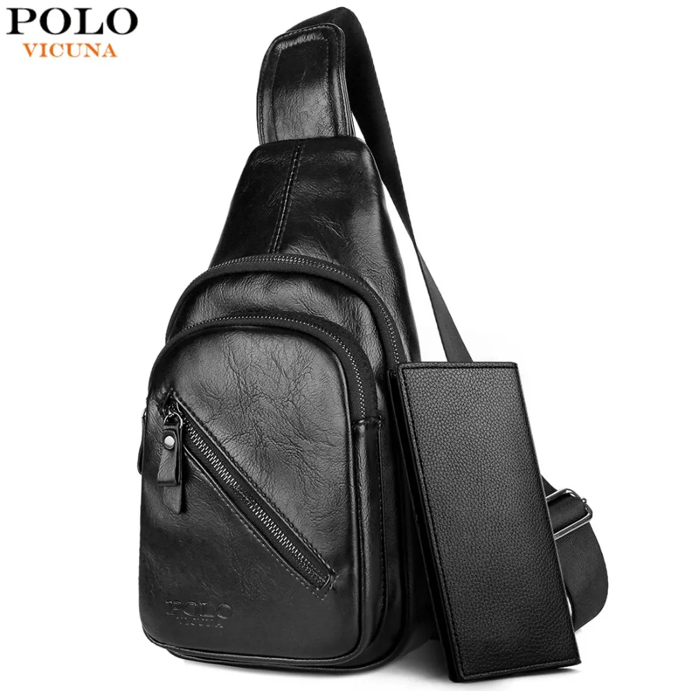VICUNA POLO New Solid Black Men Fashion Messenger Bag Brand Business Men's Large Capacity Chest Bags Casual Sling Bag For Male
VICUNA POLO New Solid Black Men Fashion Messenger Bag Brand Business Men's Large Capacity Chest Bags Casual Sling Bag For Male