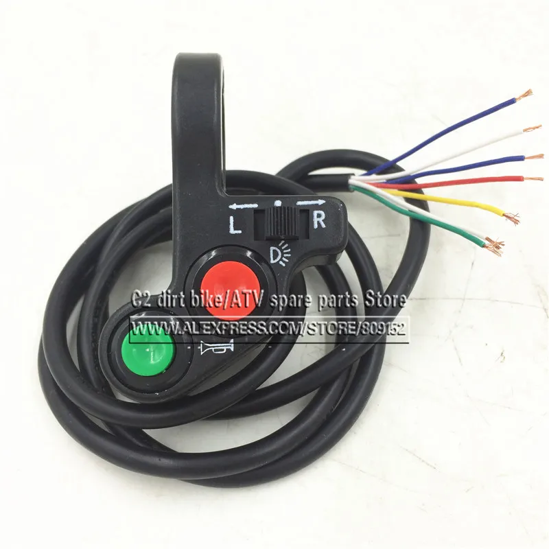 Motorcycle Horn Turn Signal Light Switch For 7/8'' Handlebar Dirt Bike Scooter ATV ON/OFF
Motorcycle Horn Turn Signal Light Switch For 7/8'' Handlebar Dirt Bike Scooter ATV ON/OFF